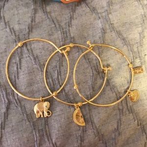 Lilly Pulitzer Gold Bangles